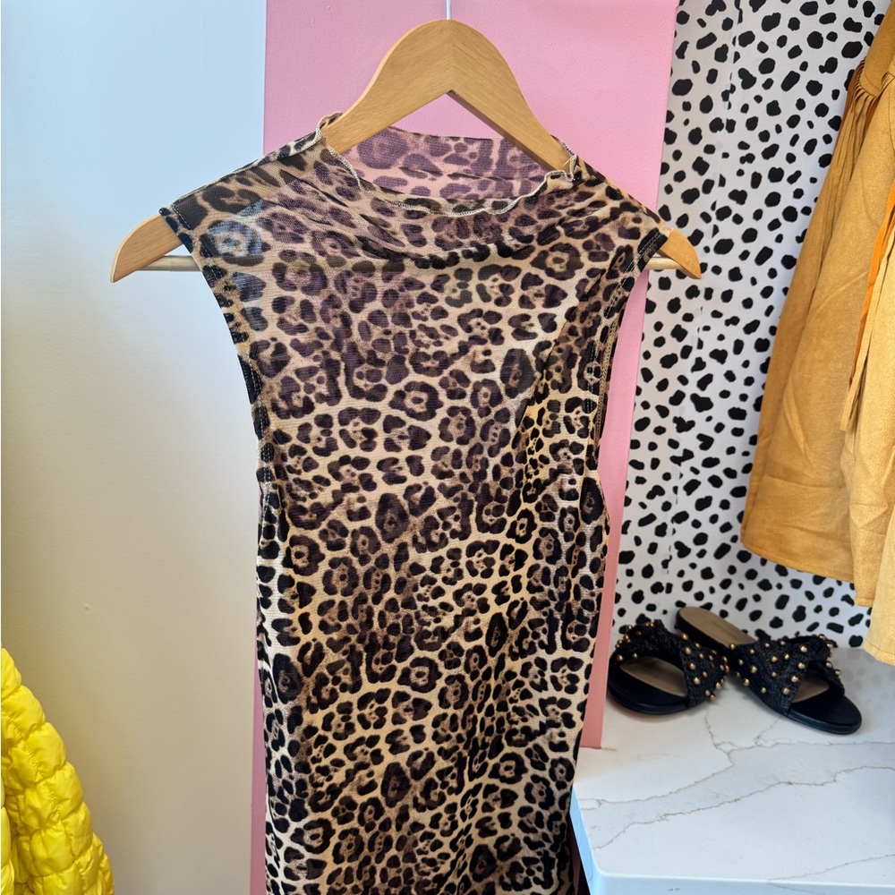 Very J Wild Leopard Print Top